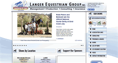 Desktop Screenshot of langershows.com